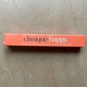 NEW Clinique Happy Perfume Mini Travel .34 oz Rollerball in box